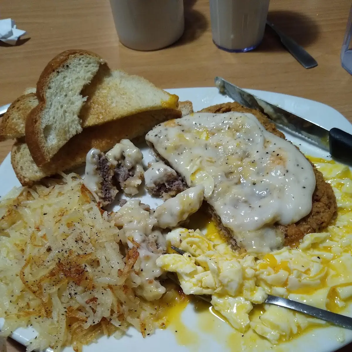 Chicken Fried Steak and Eggs