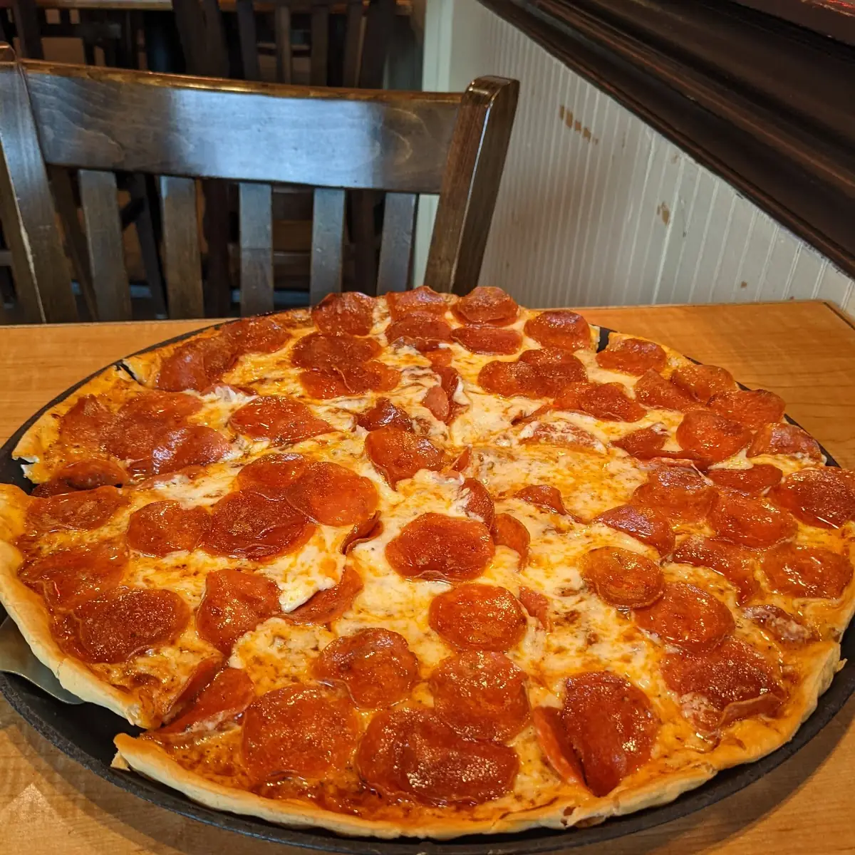 Thin Crust Pepperoni Pizza with Ken's Sauce