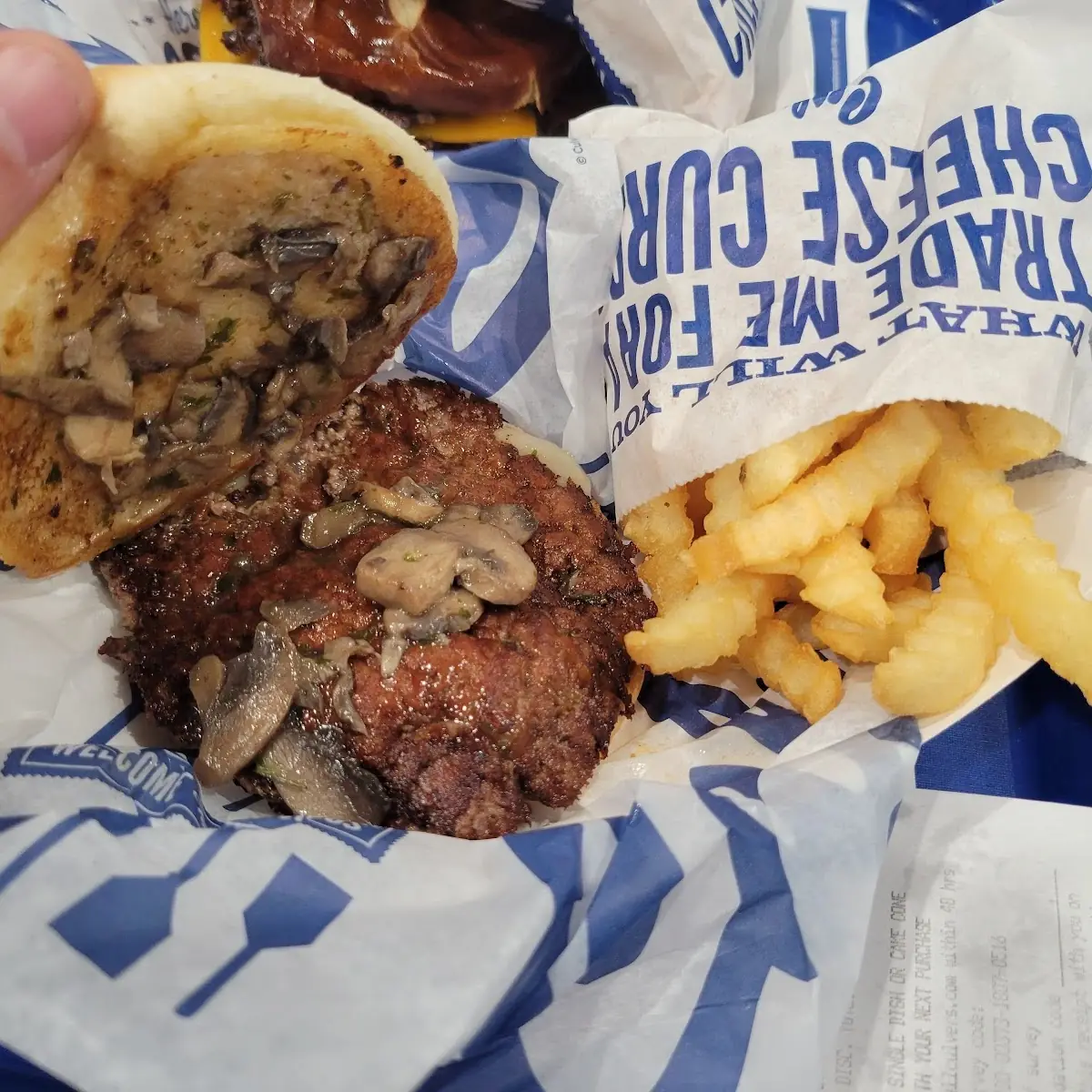 Mushroom Swiss Burger