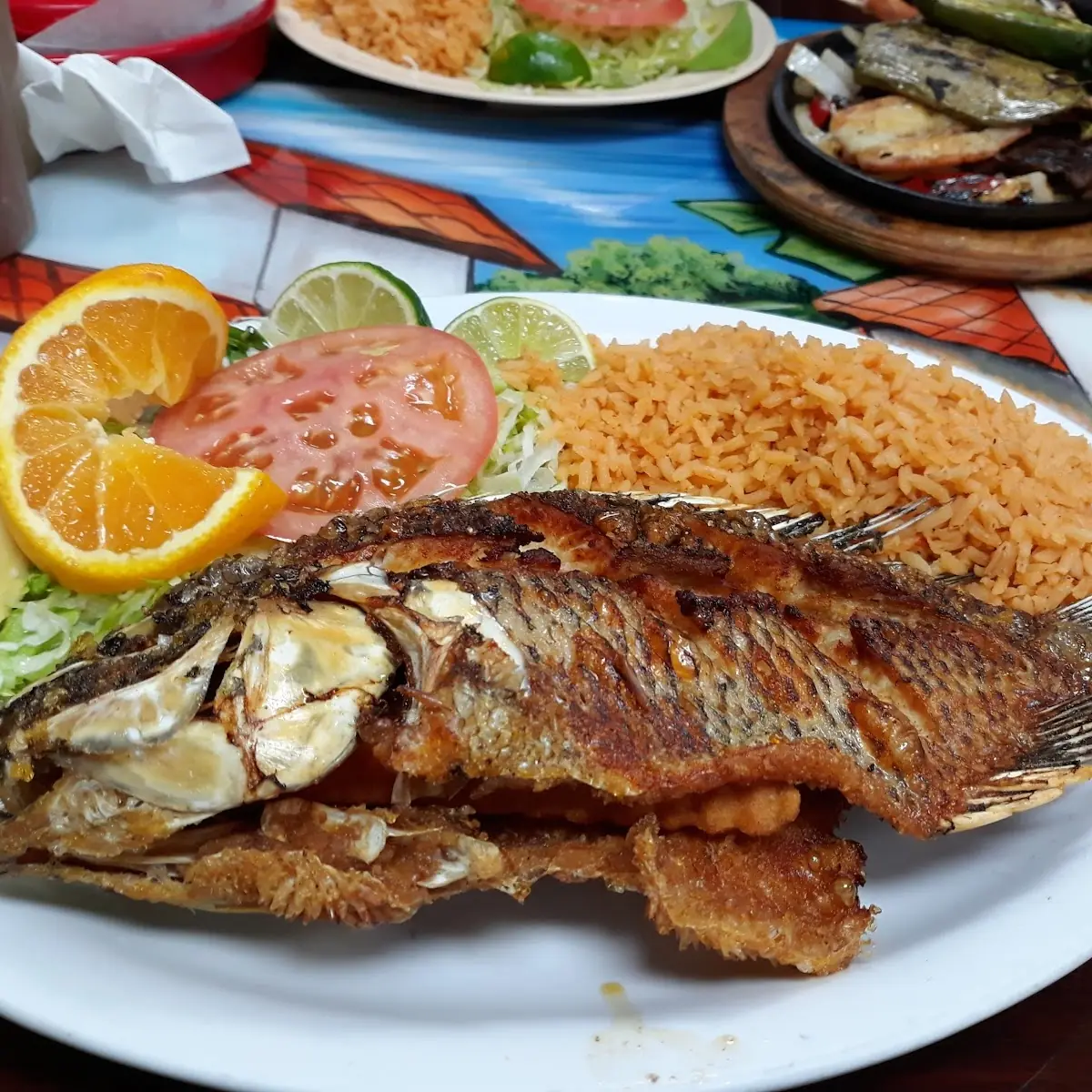 Hauchinango Dinner Red Snapper with Spanish Rice