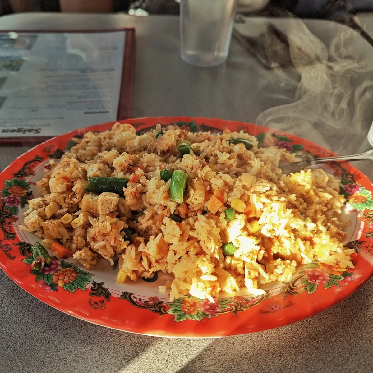 Fried Rice with Tofu & mixed vegetable