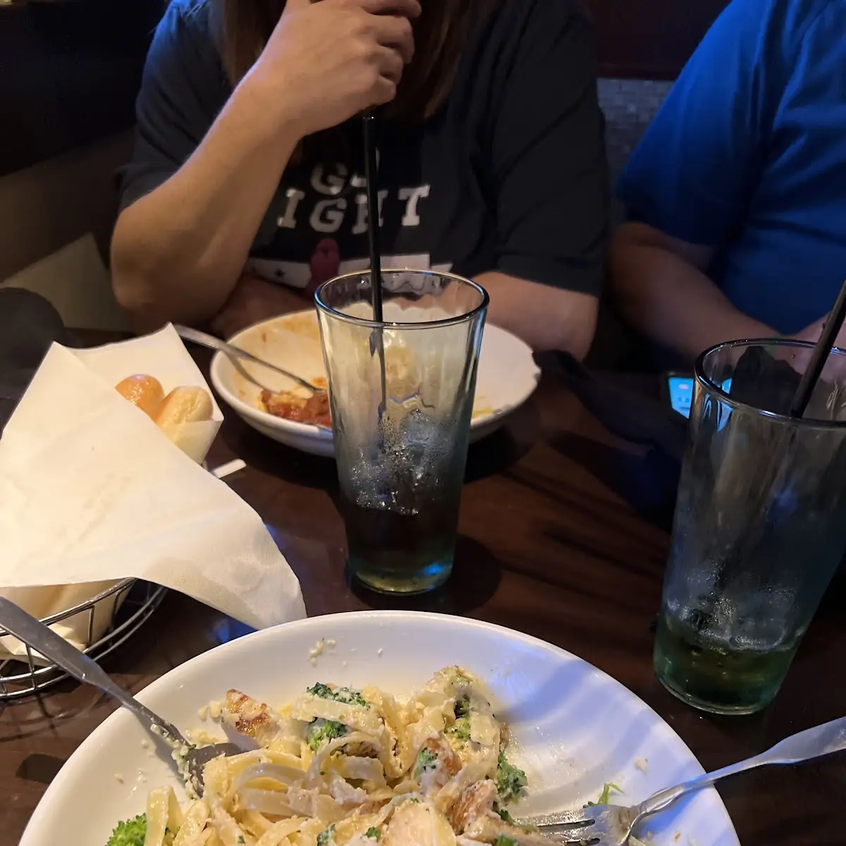 Shrimp Scampi Pasta with Alfredo Sauce
