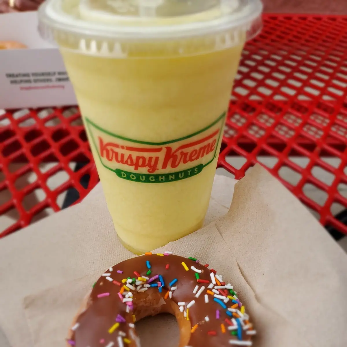 Chocolate Glazed Donut and Lemonade Chiller