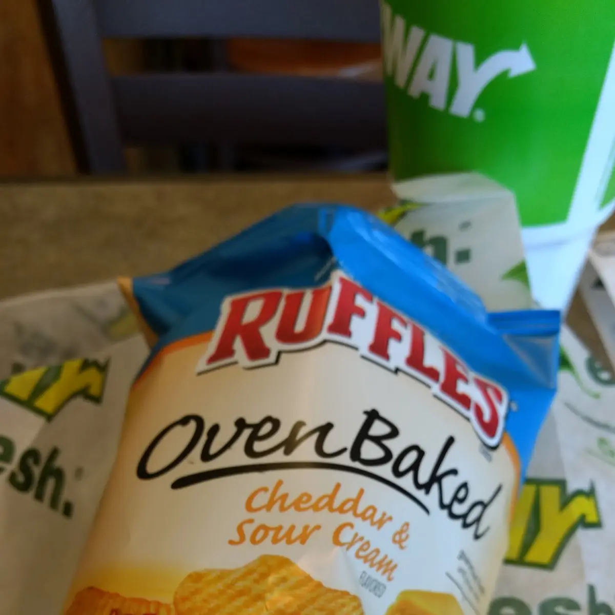Oven Baked Cheddar Sour Cream Potato Chips