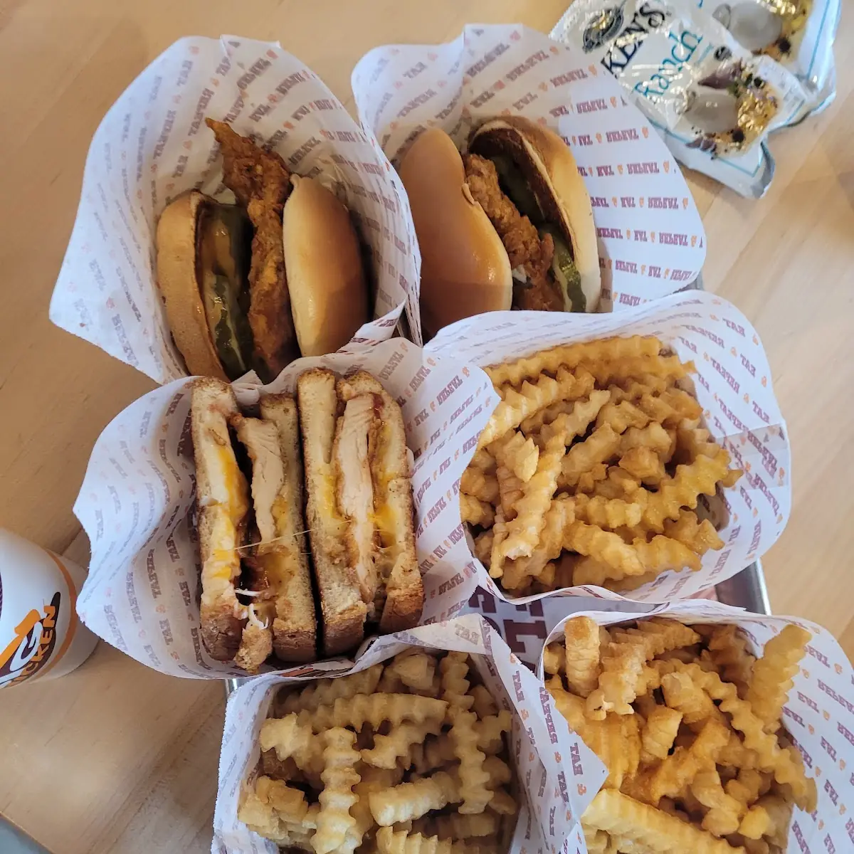 Original Chicken Combo and Grilled Cheese Sandwich