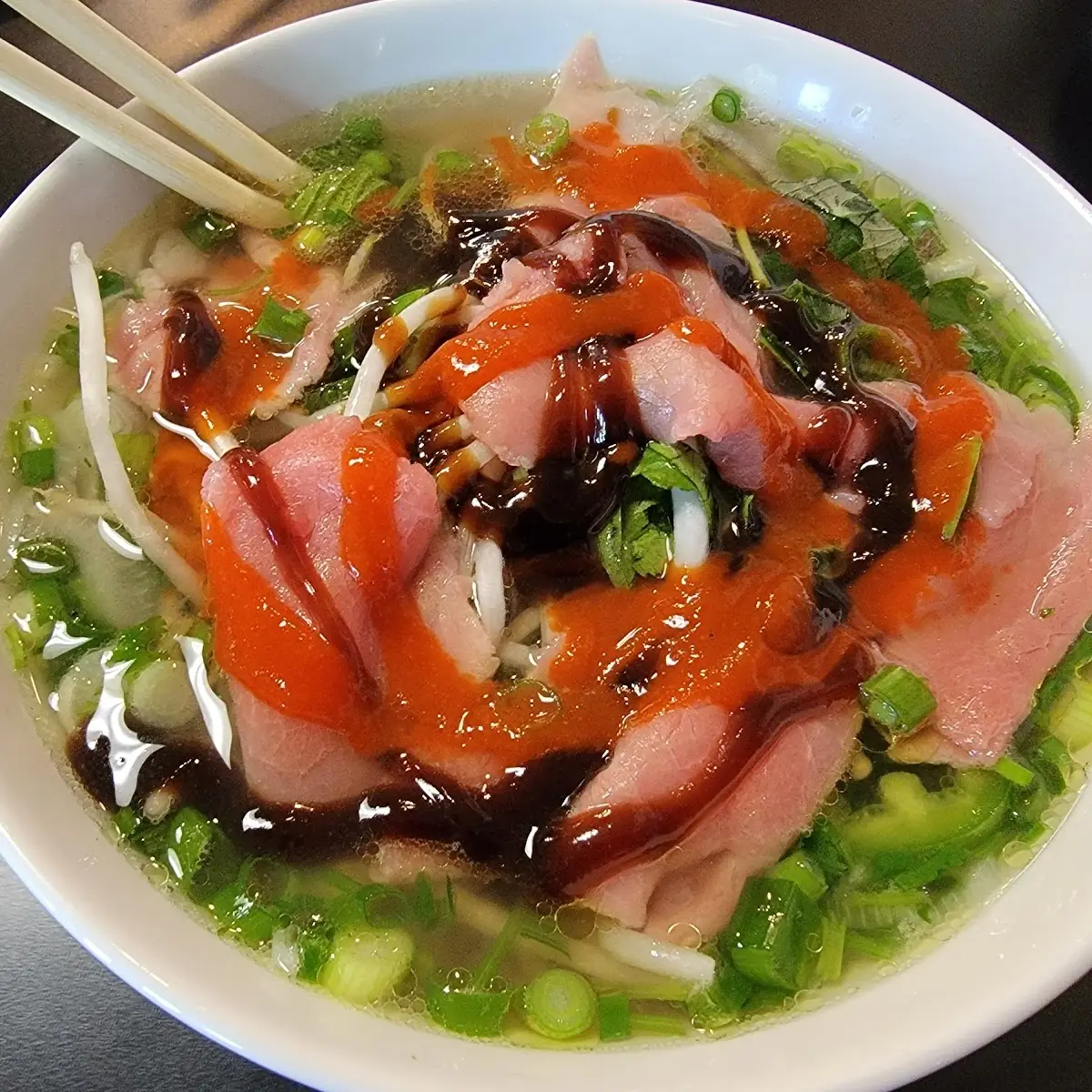 Rare Steak & Meatball Pho