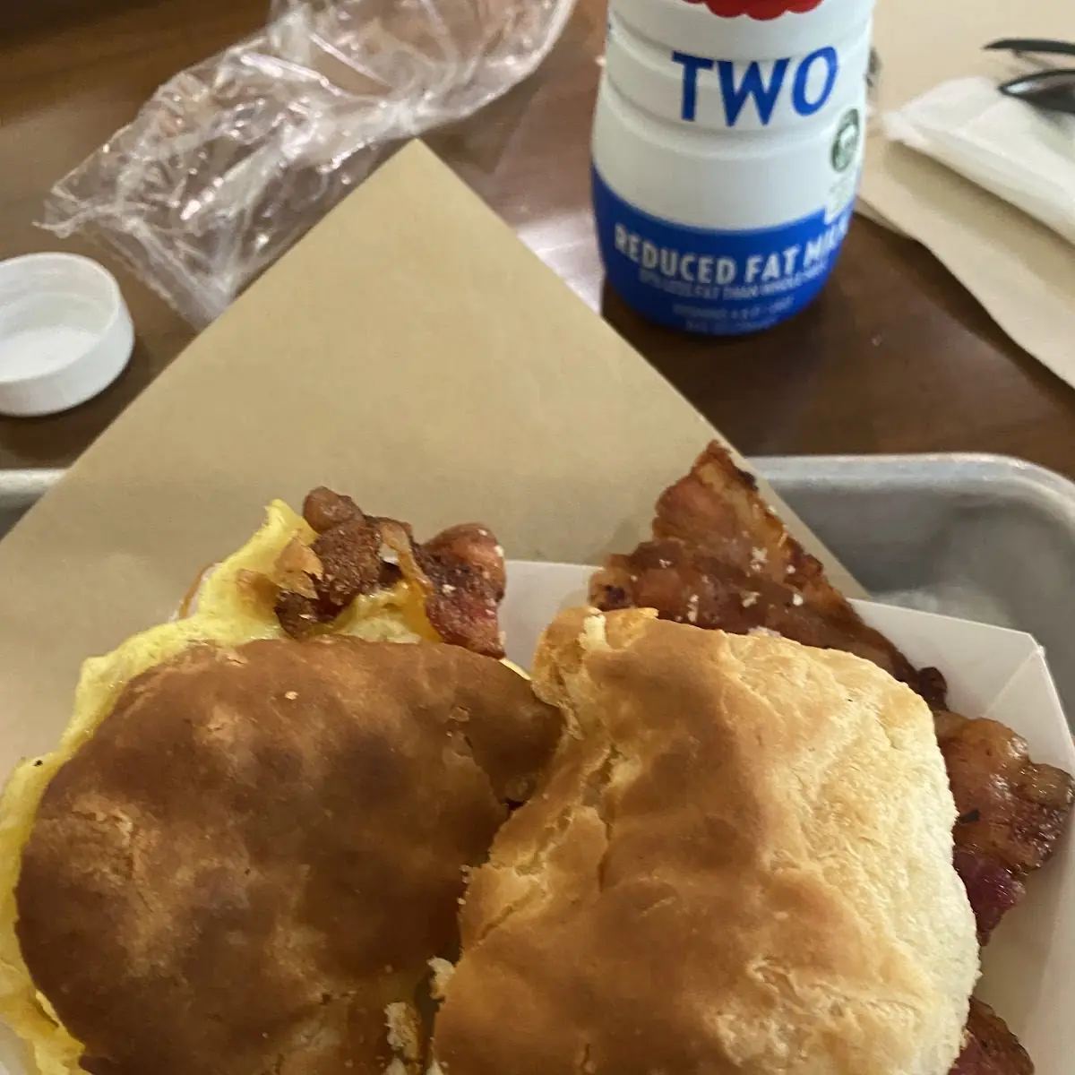 Bacon Egg Cheese Biscuit Sandwich