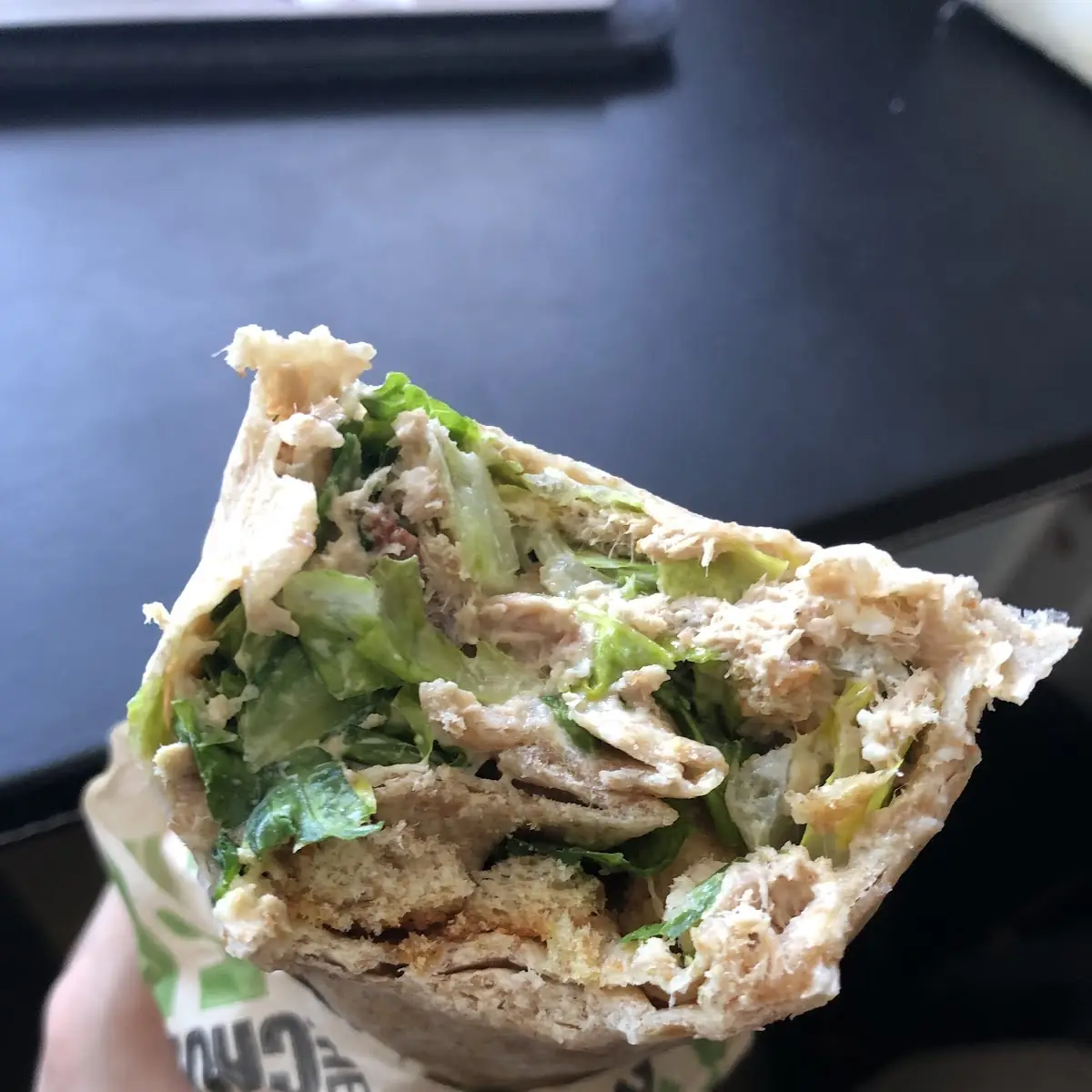 Caesar Wrap with Tuna, Chopped Leaf