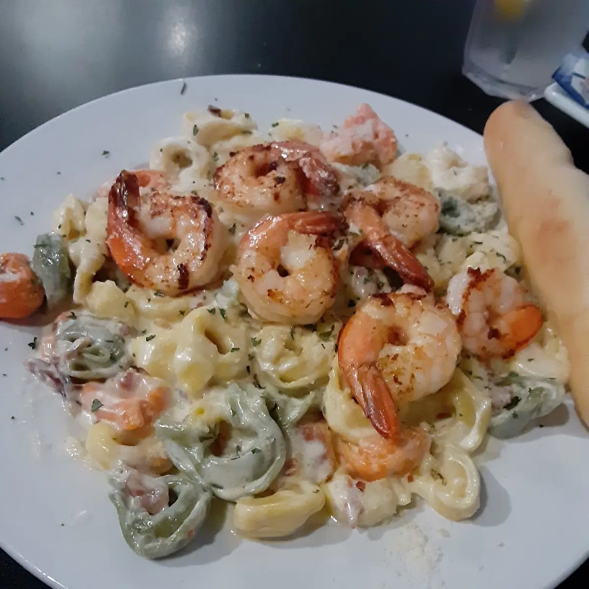 Pasta Carbonara with Shrimp