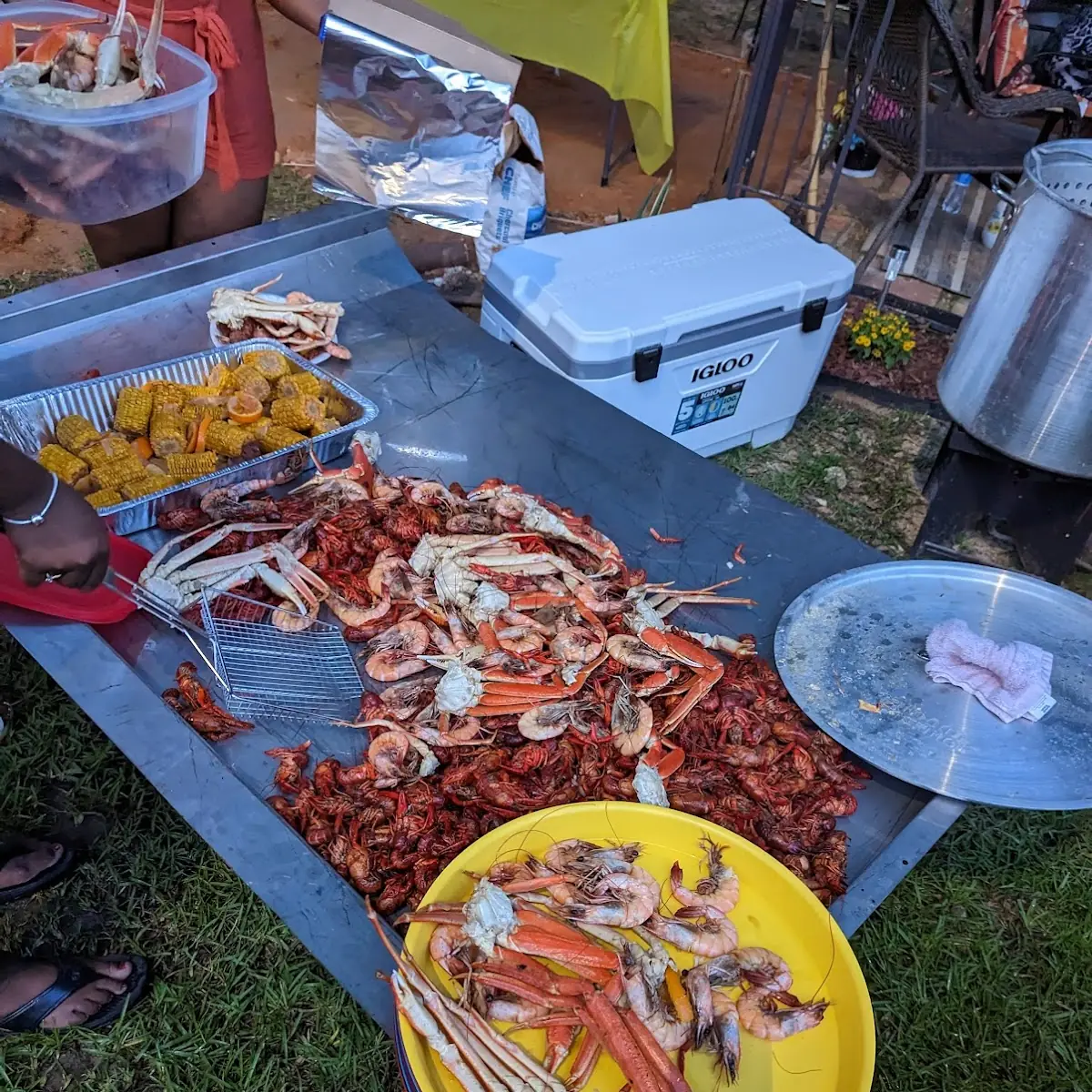 Boiled Shrimp Potatoes and Corn with Crawfish