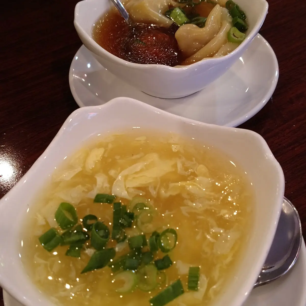 Wonton and Egg Drop Mixed Soup