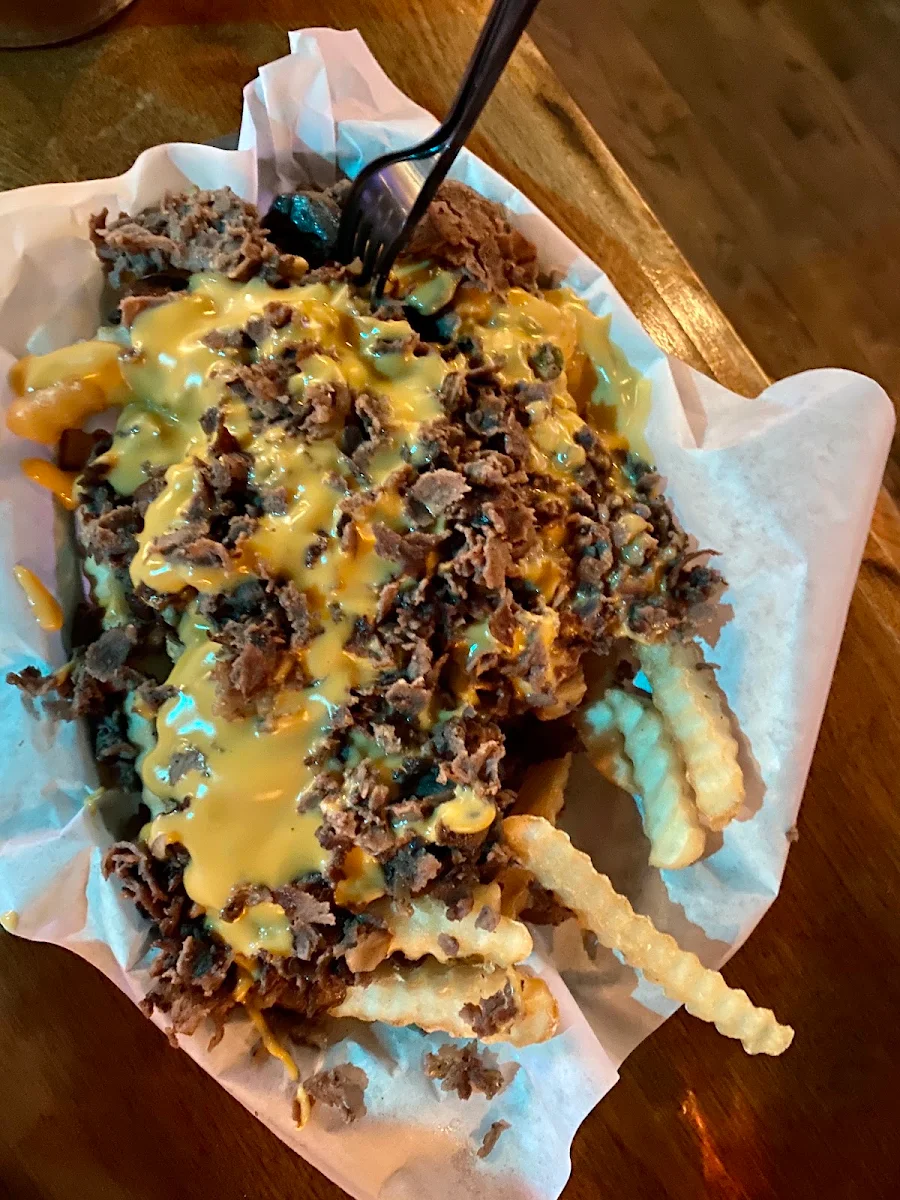 Philly Cheesesteak Fries with Wiz