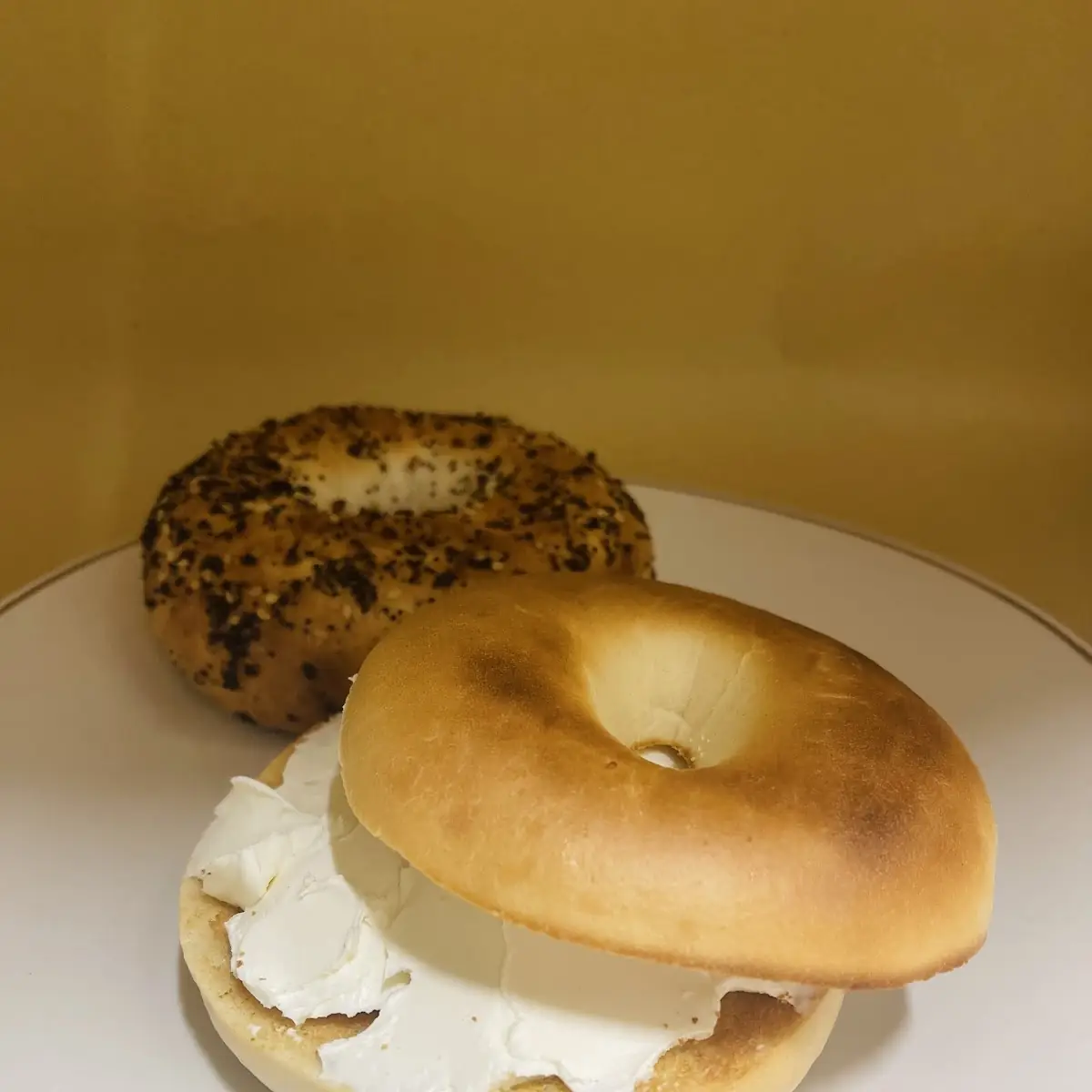 Bagel Cream Cheese Sandwich