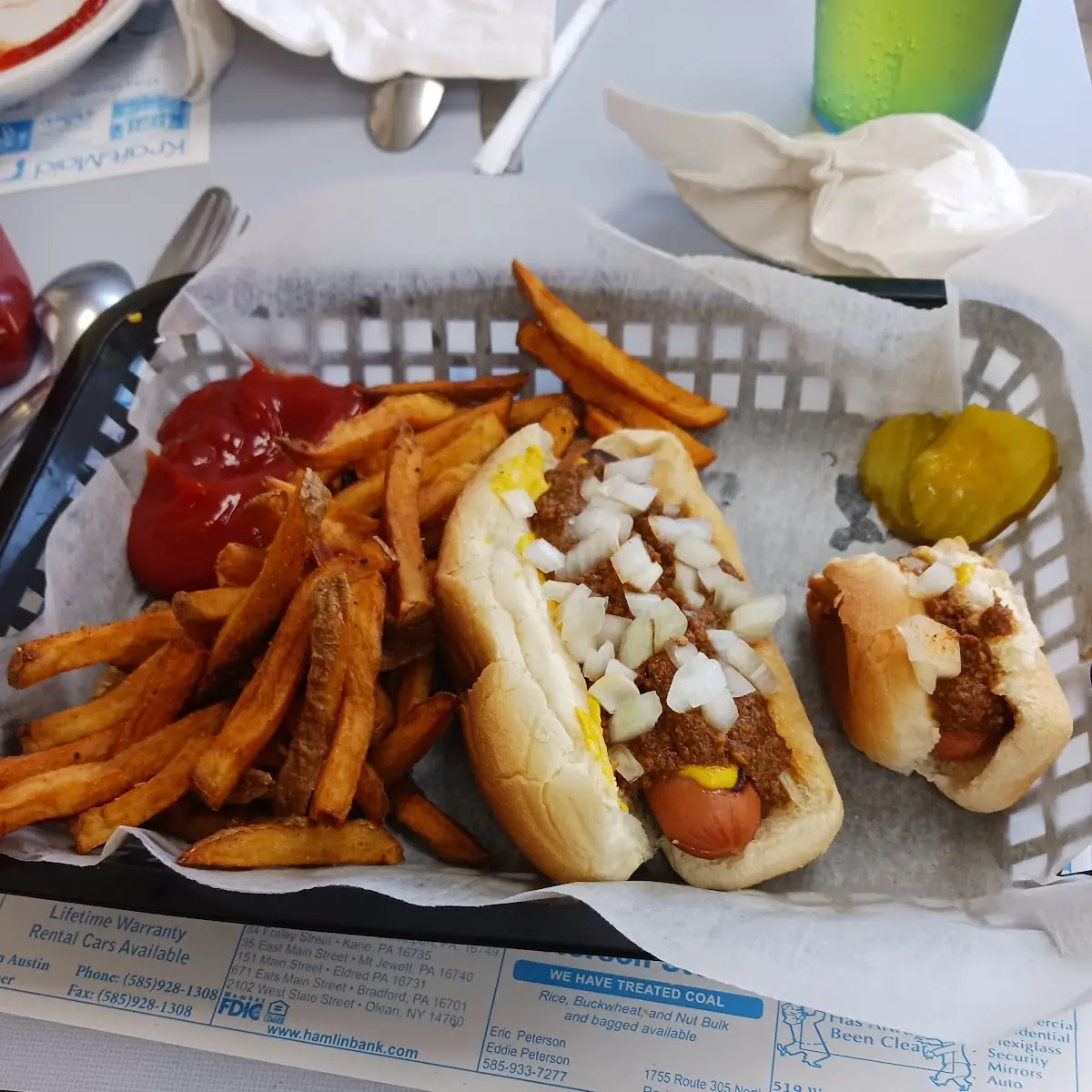 Texas Hot Dog and Fries