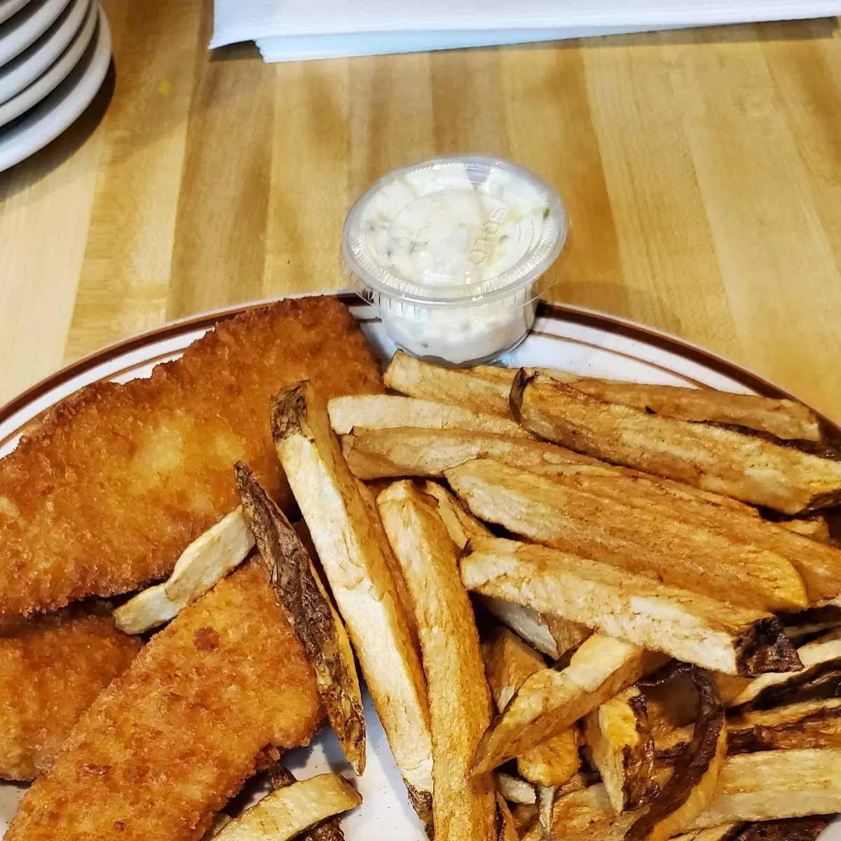 Flounder and Fresh Cut Fries