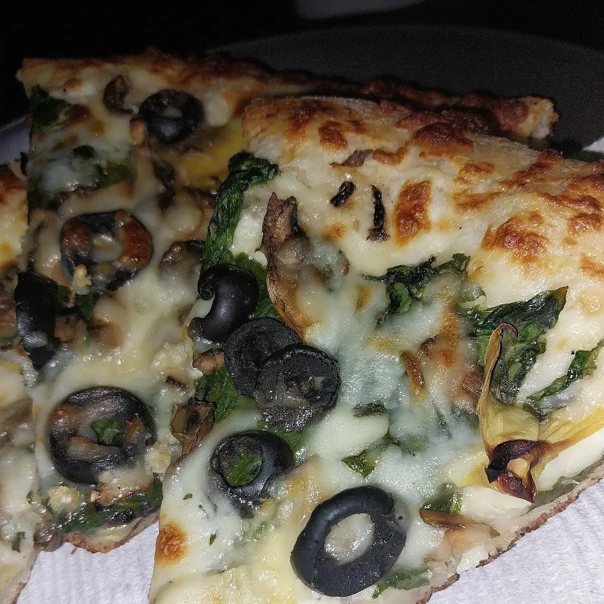 White Pizza Slice