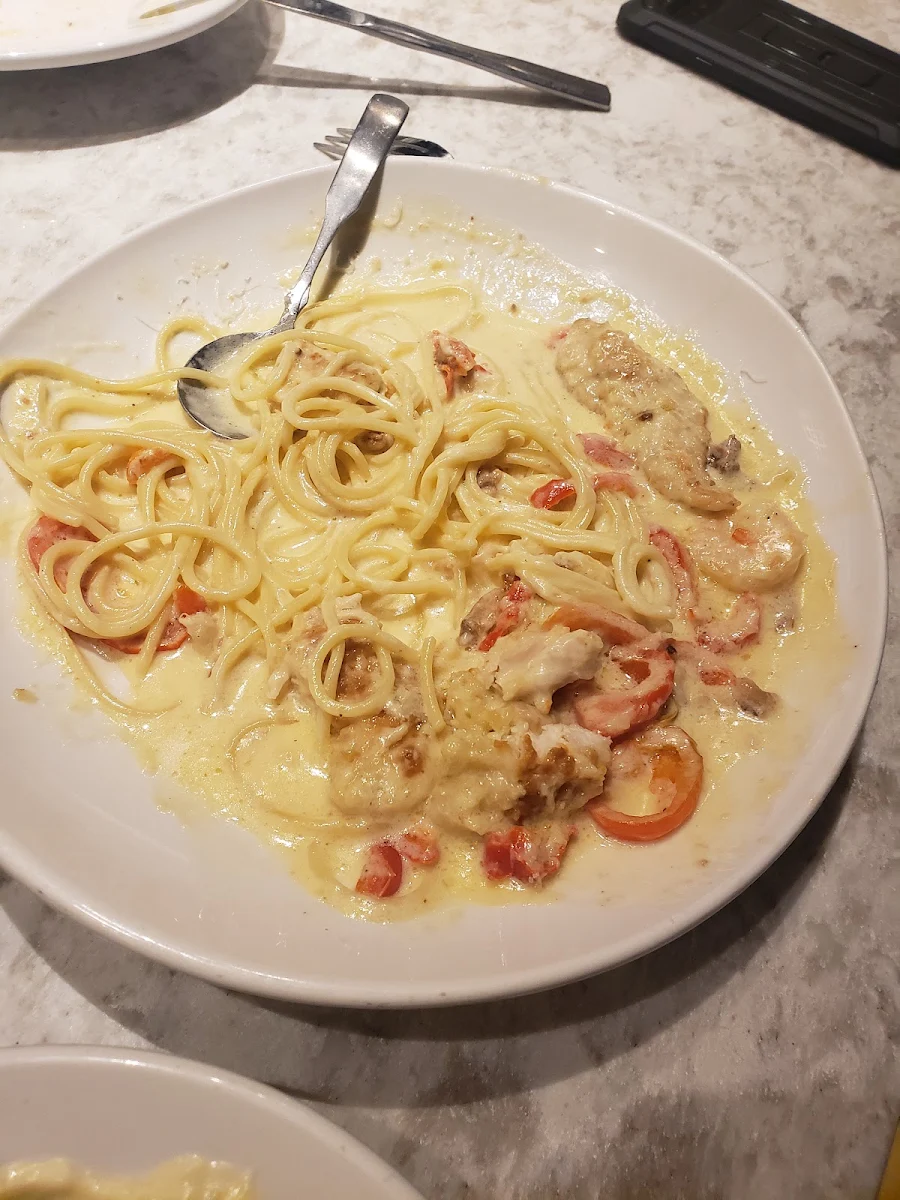 Chicken & Shrimp Carbonara