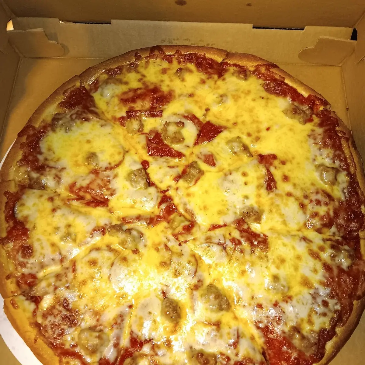 Pepperoni and Sausage Pizza