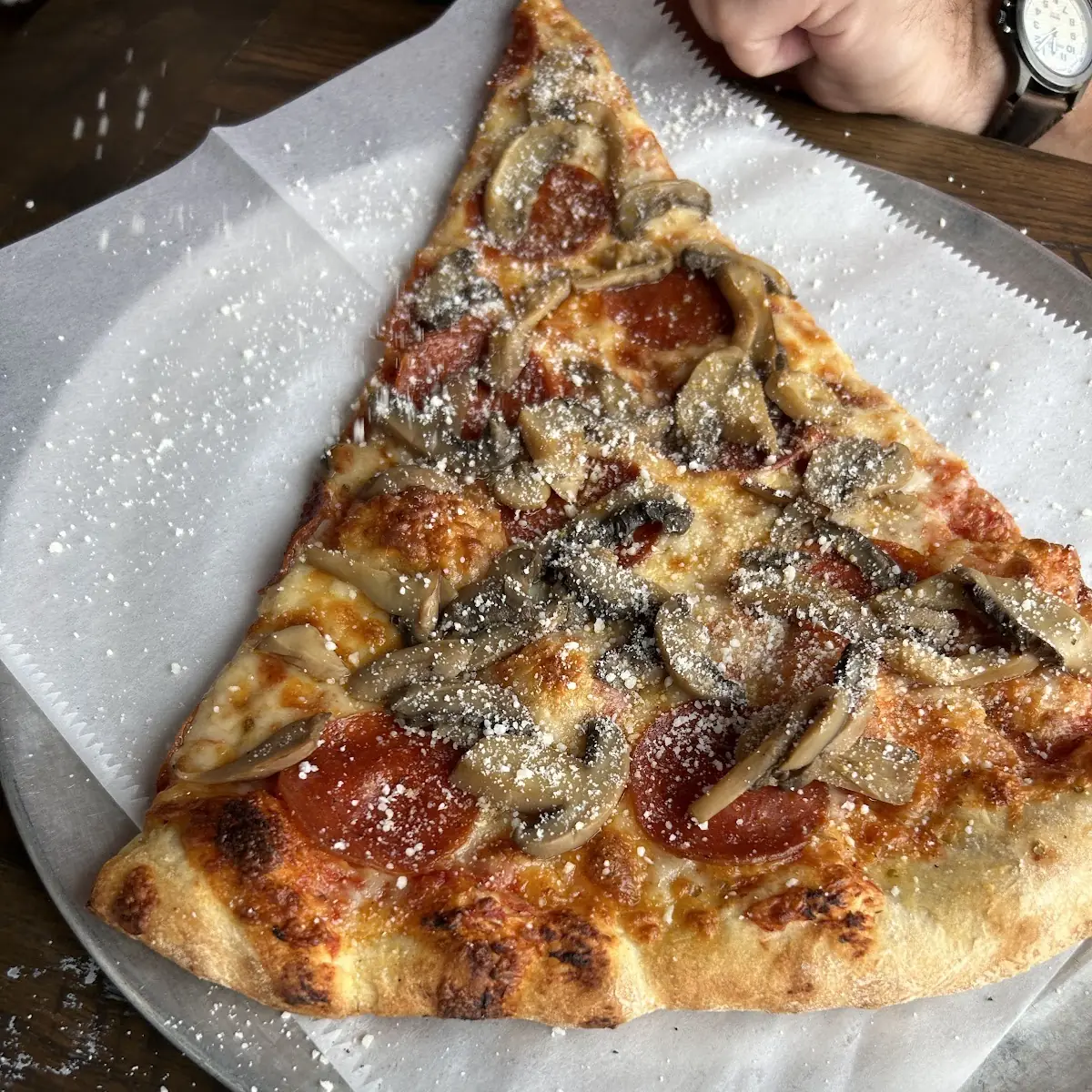 Pepperoni & Mushroom Pizza Slice