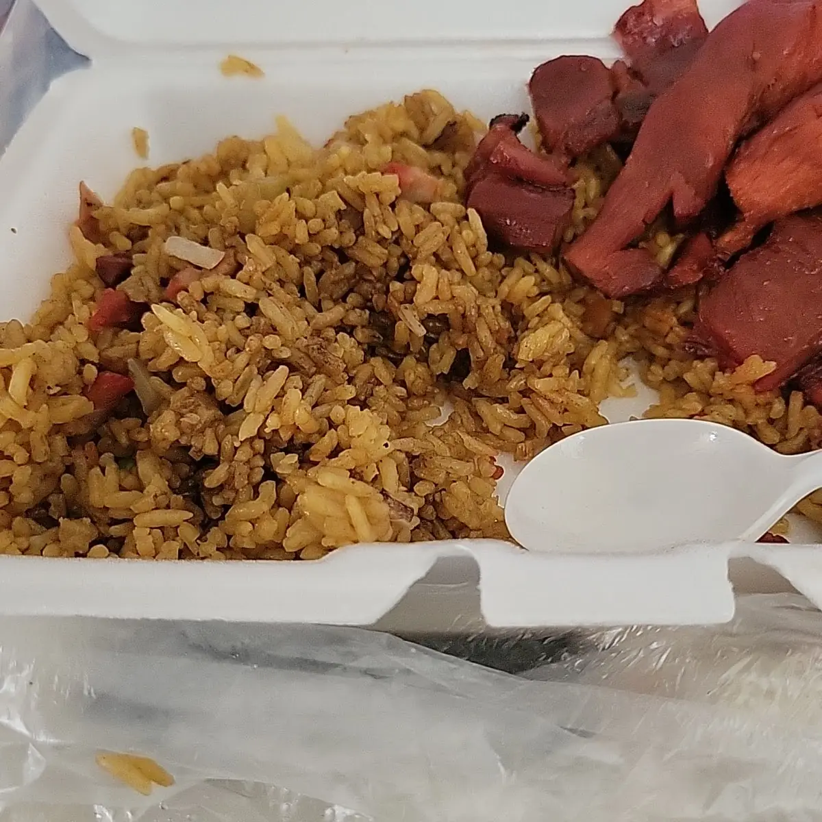 Rib Tips with Fried Rice