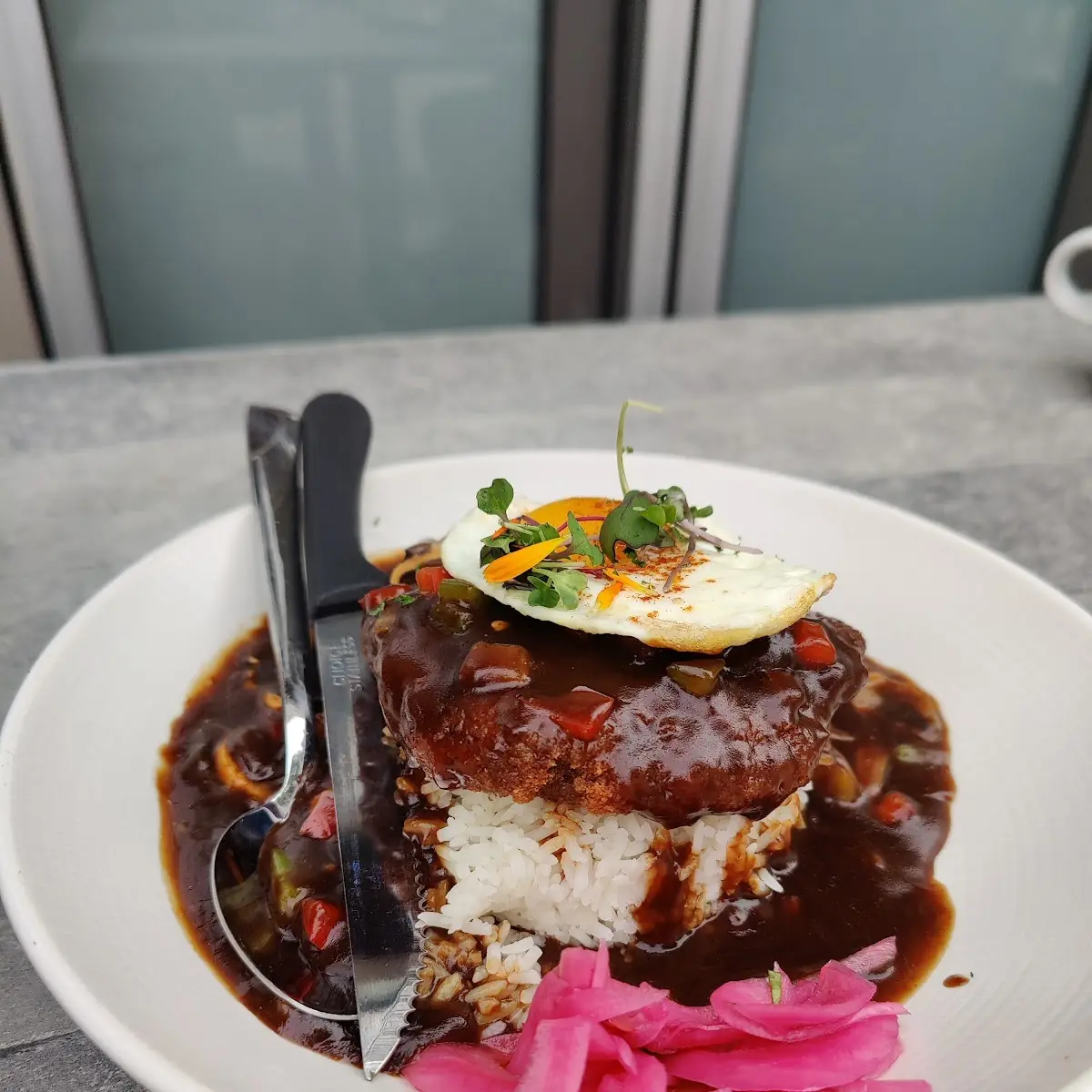 Loco Moco with Fried Egg