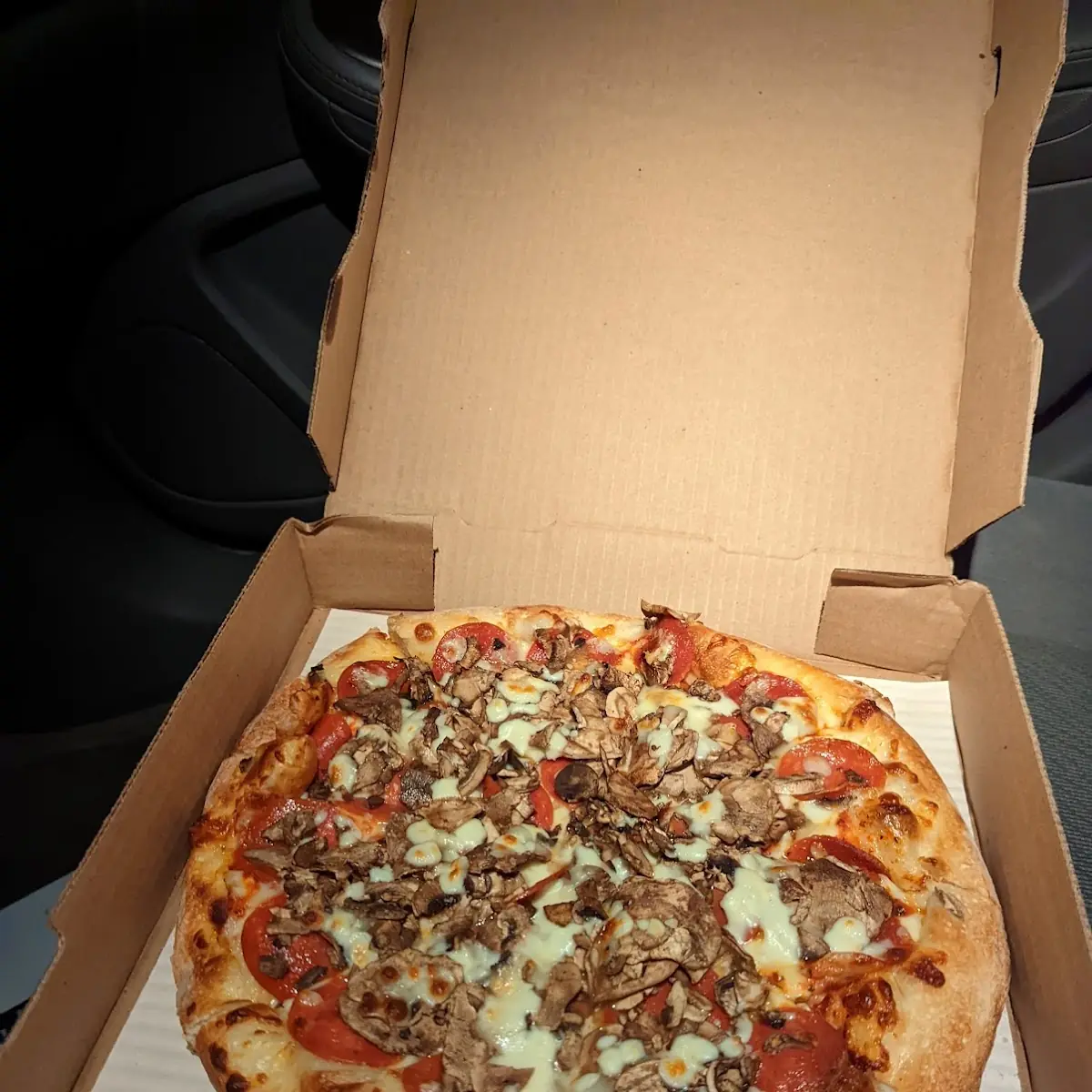 Double Cheese Double Mushroom Double Pepperoni Pizza