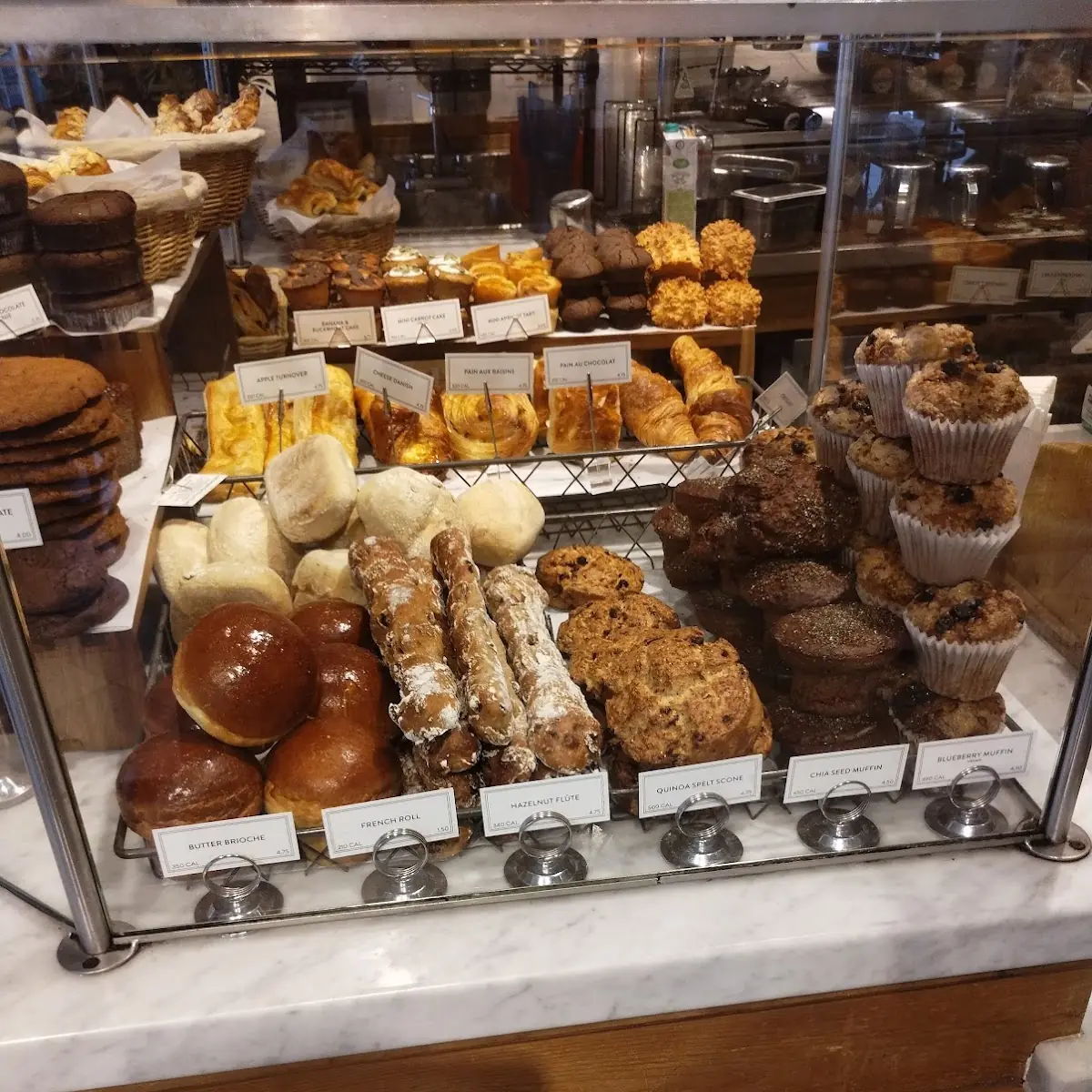 Assorted Pastries and Chocolate Cookies