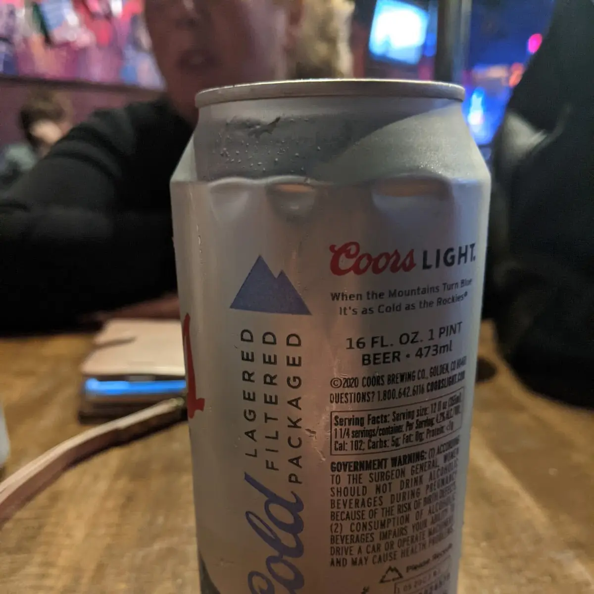 Coors Light Can