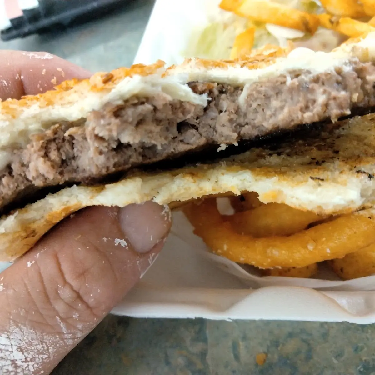Cheeseburger Dried Out