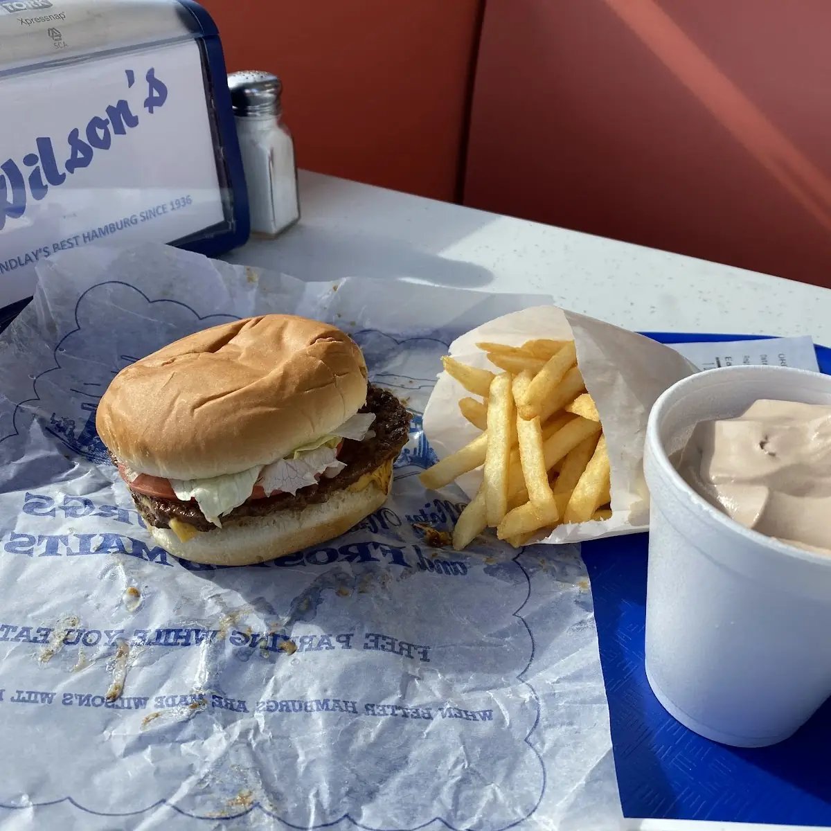 Juicy Burger Fries and Milkshake Combo
