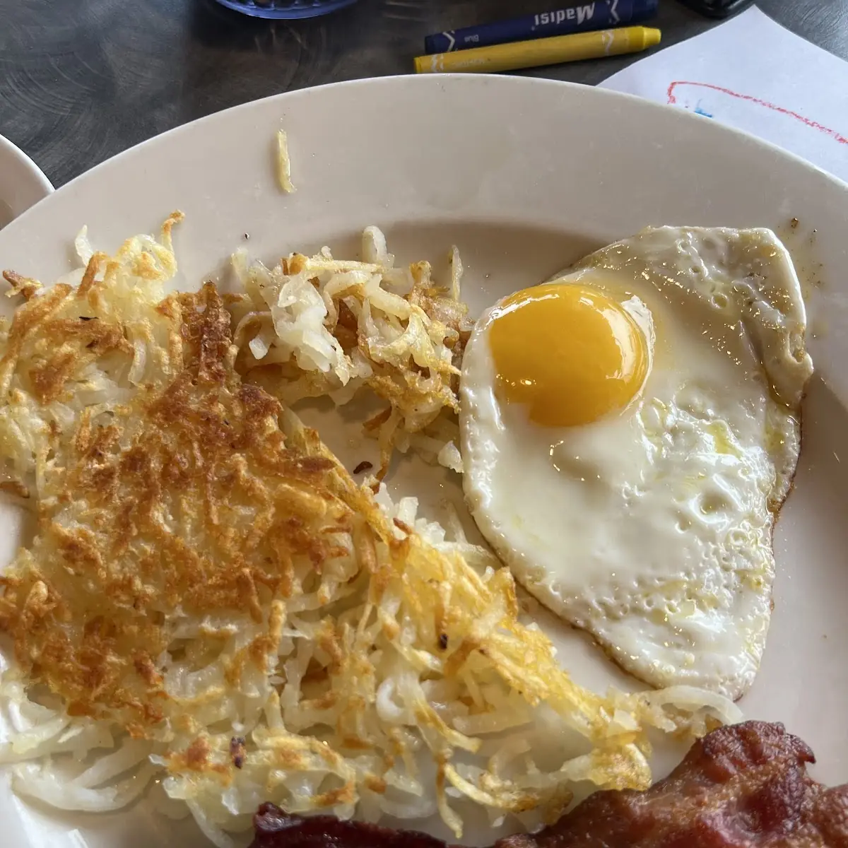 Hash Browns and Toast