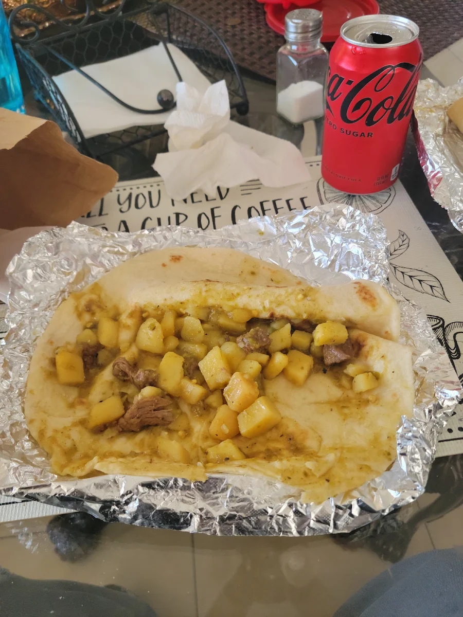Supposedly Chile Verde Burrito