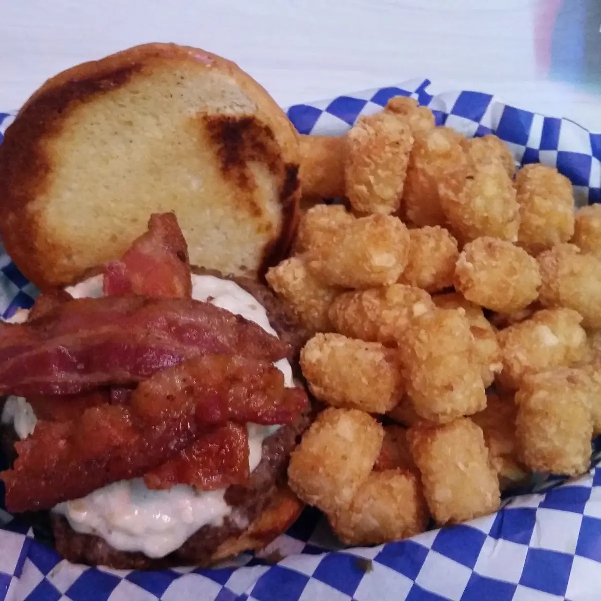 Corner Bar Bacon Blue Cheese Burger