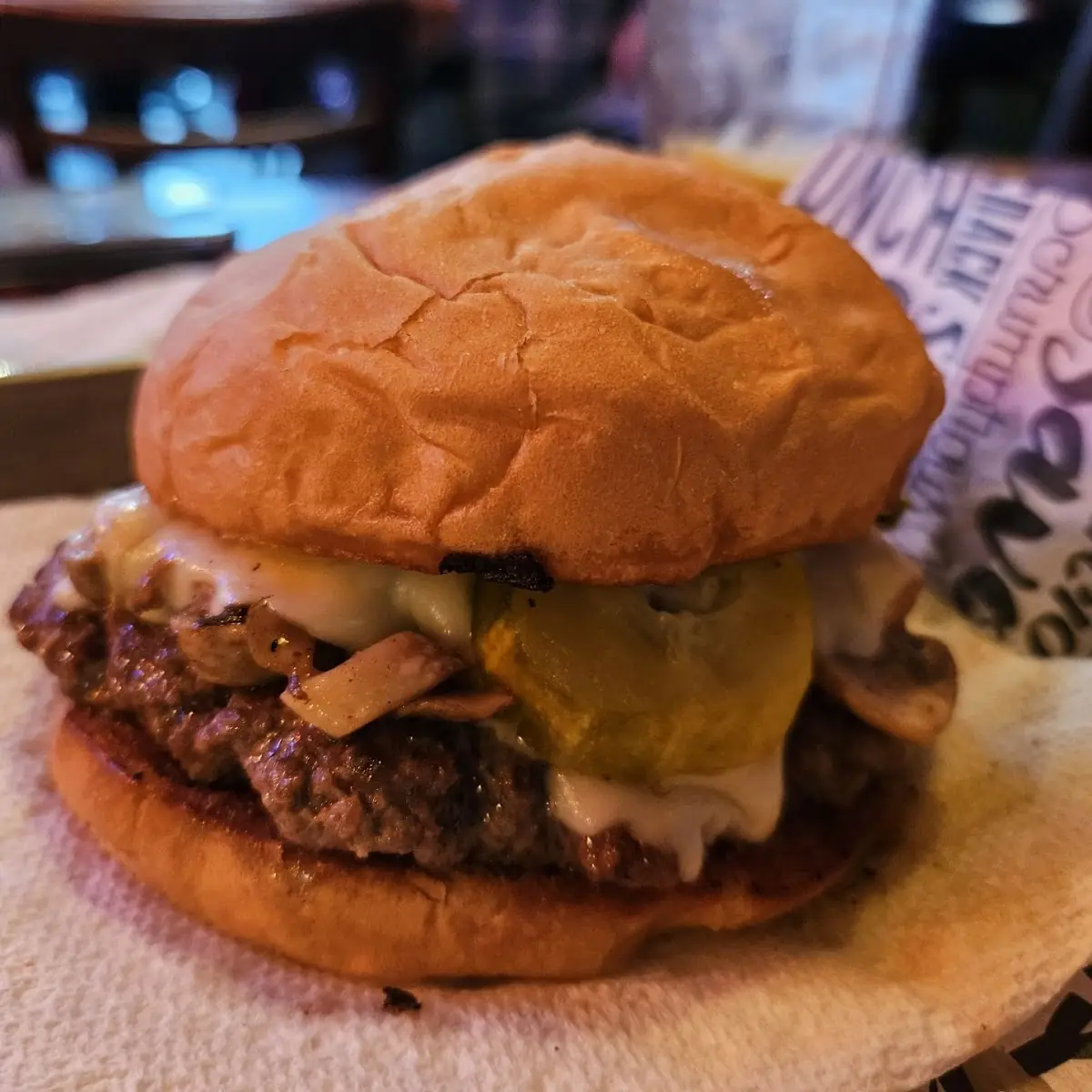 Mushroom Swiss Burger