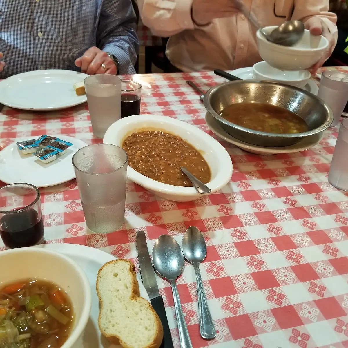 Vegetable Soup and Beans