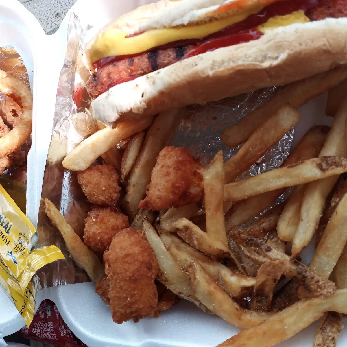 Hotdogs Fries & Cheese Sticks