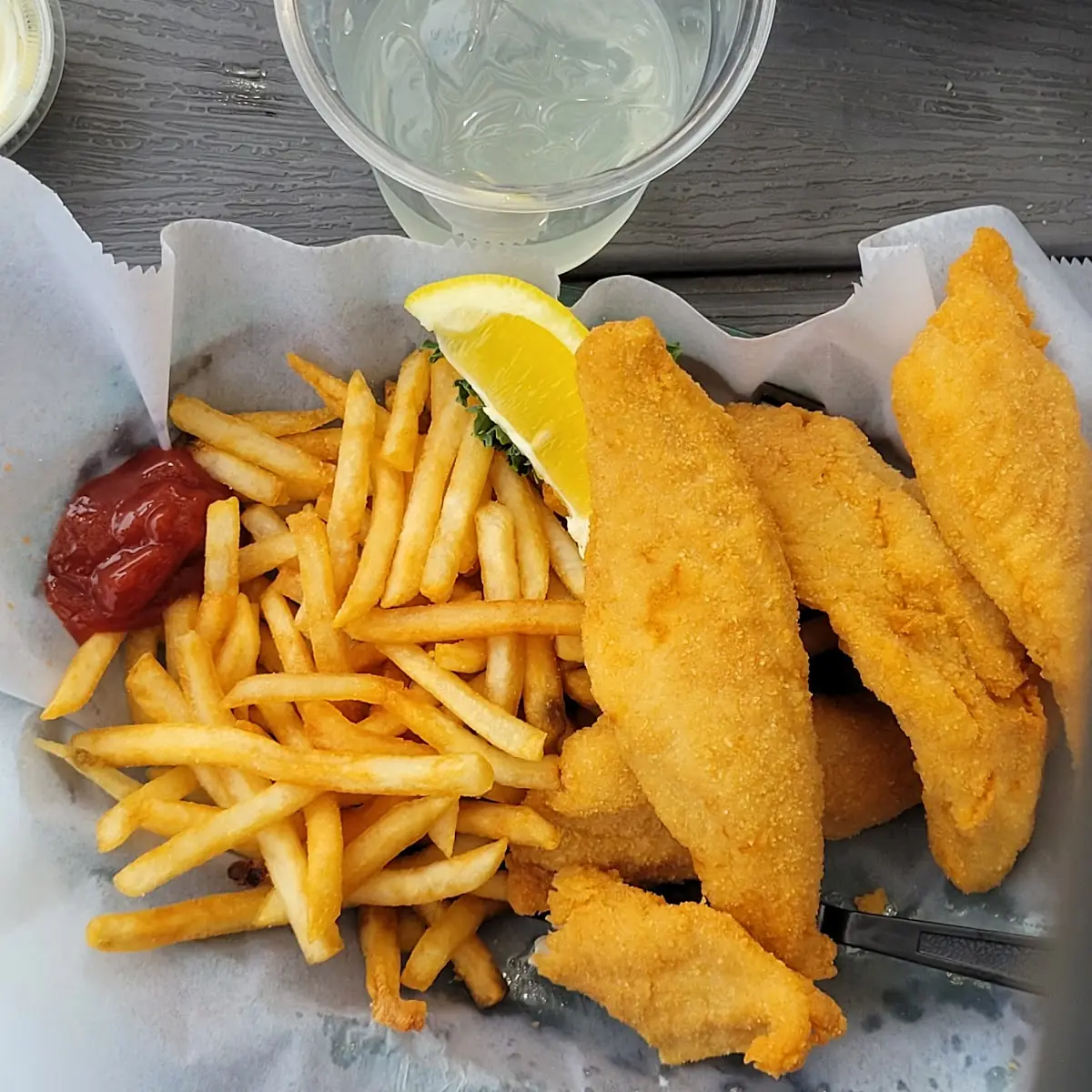 Fish and Chips with Fries