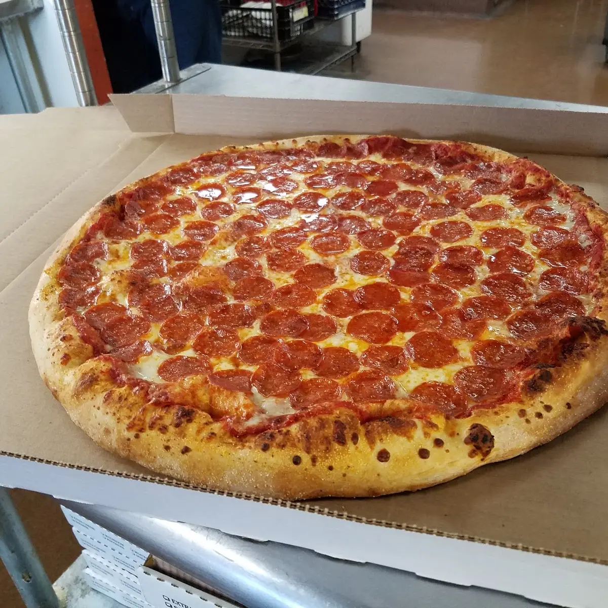 Large Pepperoni Pizza in Box