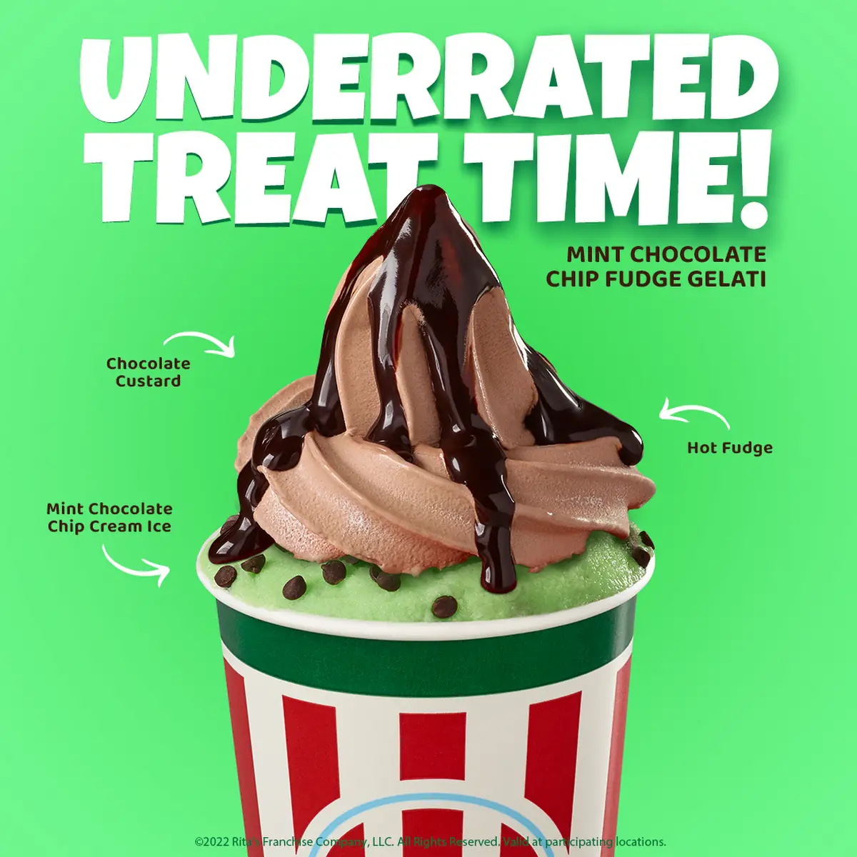 Andes Mint Fudge Sundae