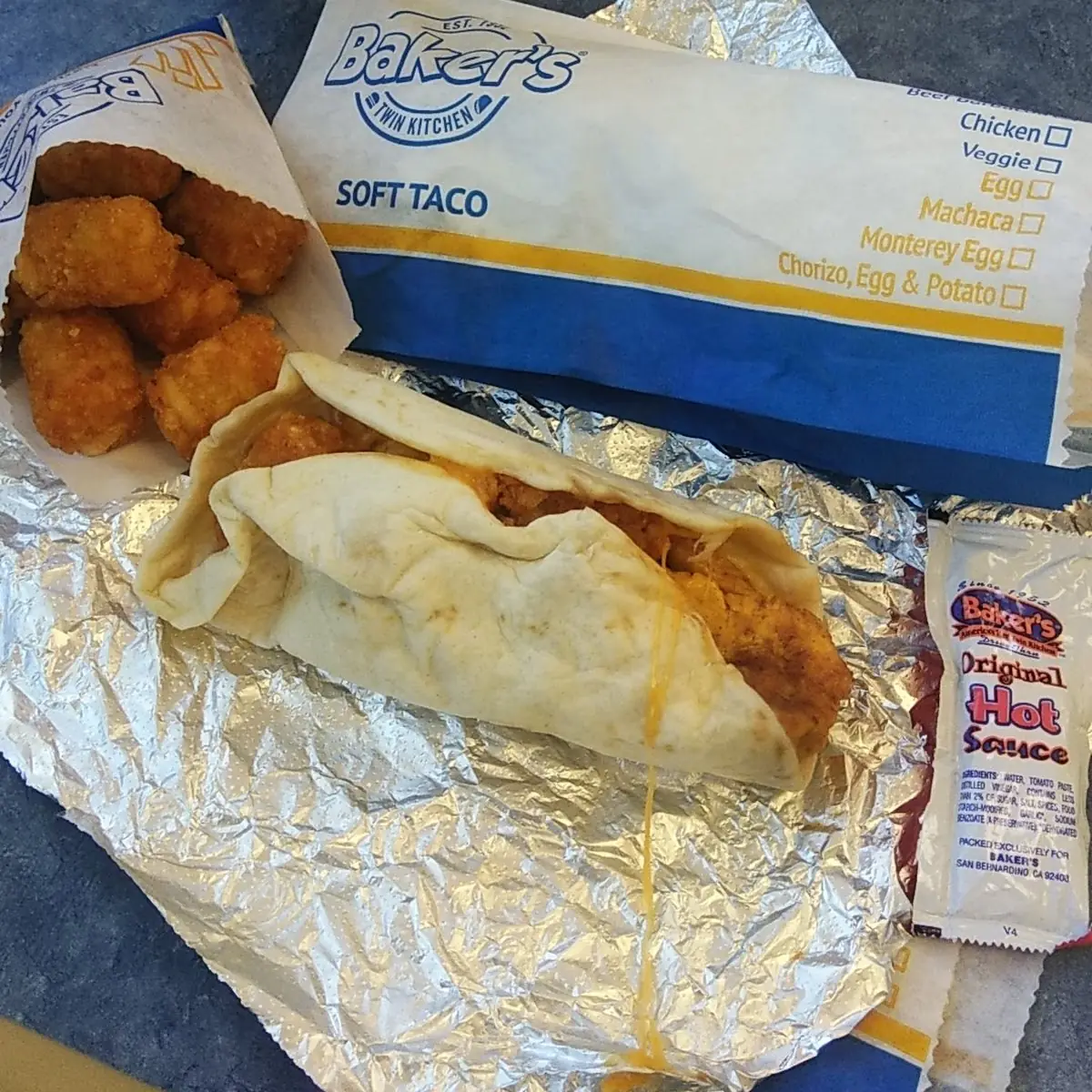 Chorizo and Egg Tacos with Hash Browns