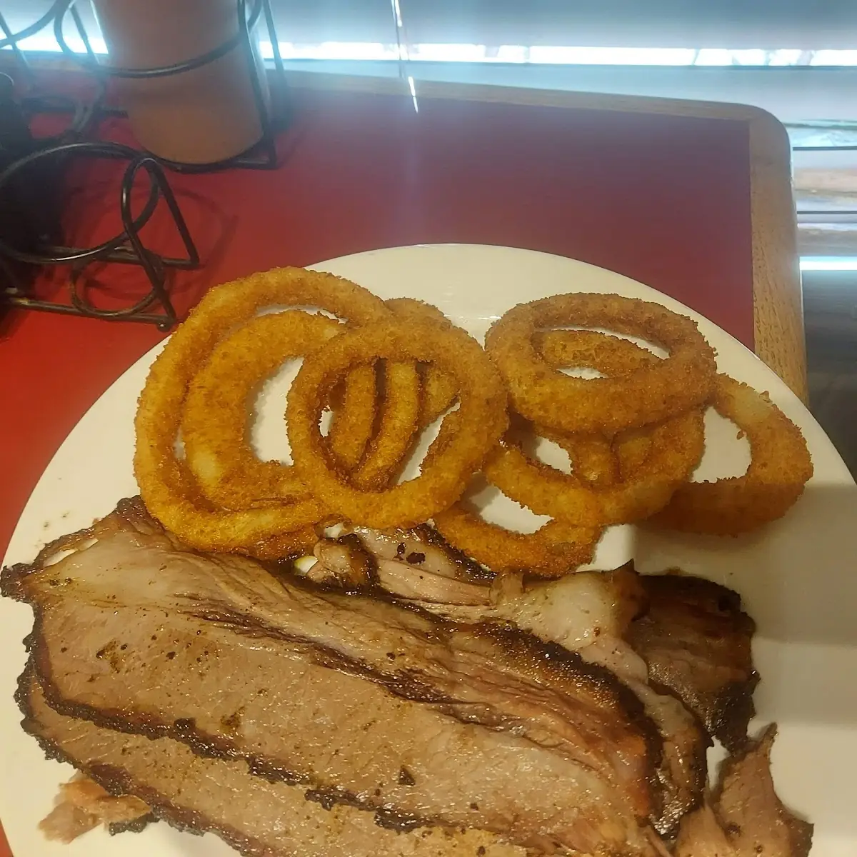 BBQ Brisket& Onion Rings