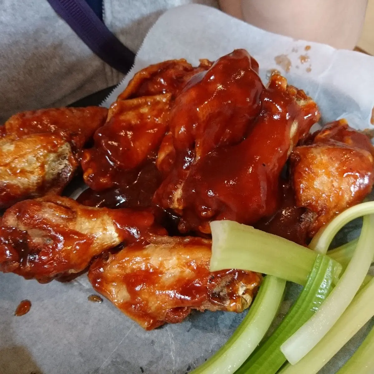 BBQ Wings and Celery
