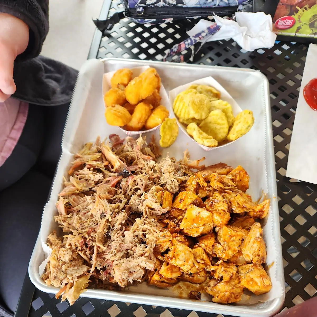 Pork and BBQ Chicken