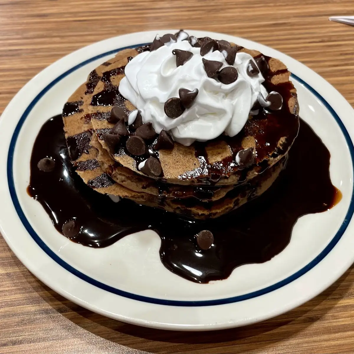 Double Chocolate Chips Pancakes