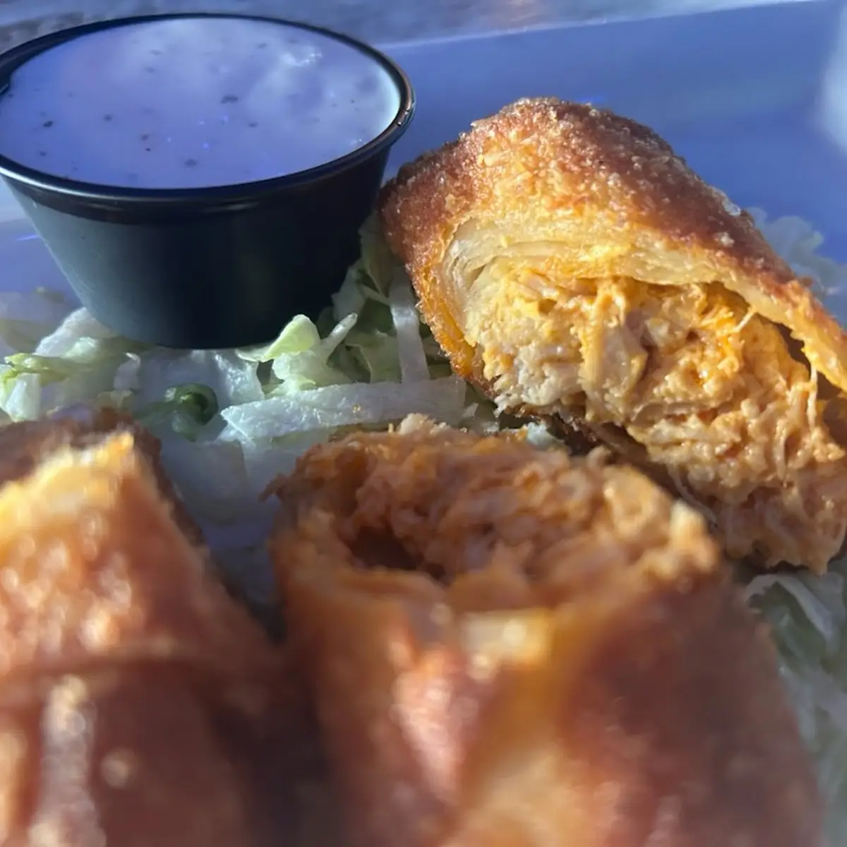 Buffalo Chicken Egg Rolls