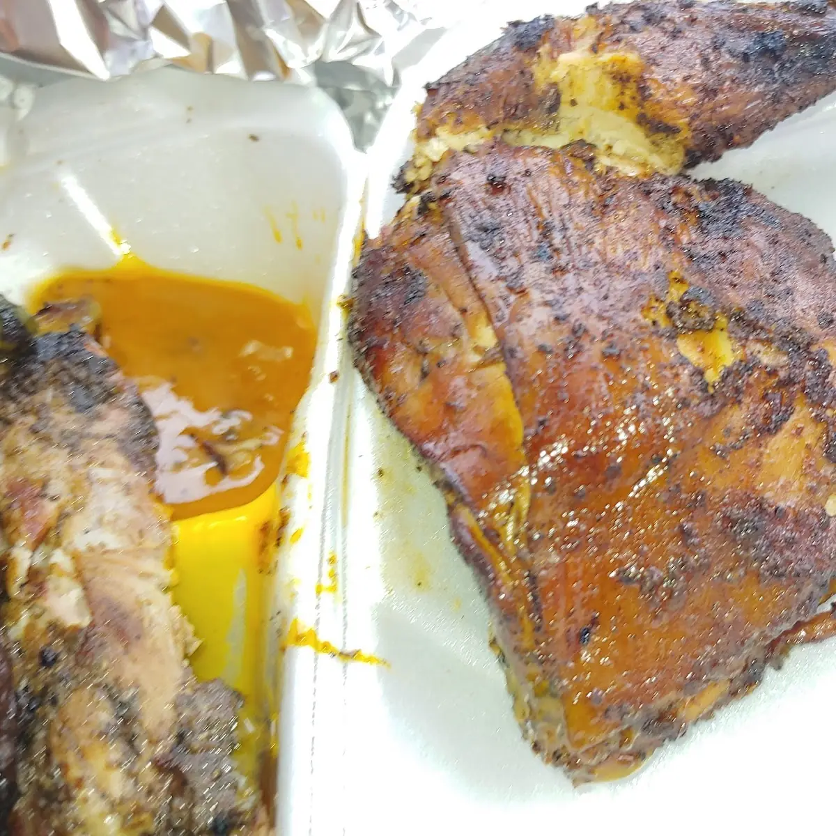 Ribs and Smoked Chicken Mustard Sauce