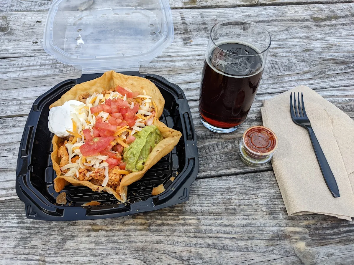 Taco Salad and Hedgehog Beer