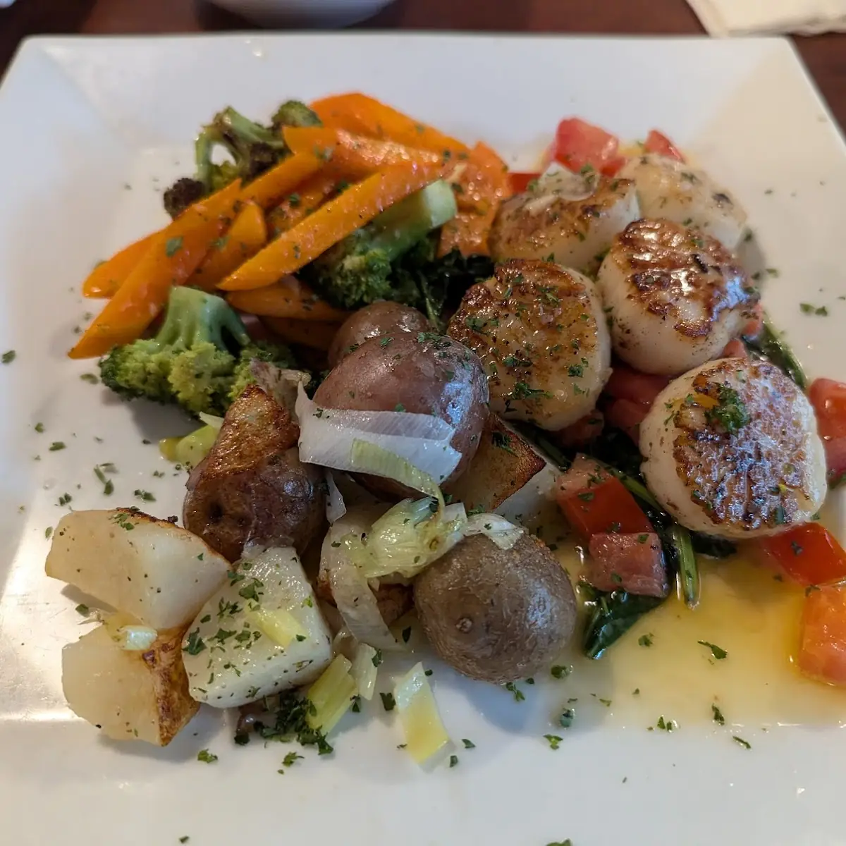 Scallops with Garlic Sauce
