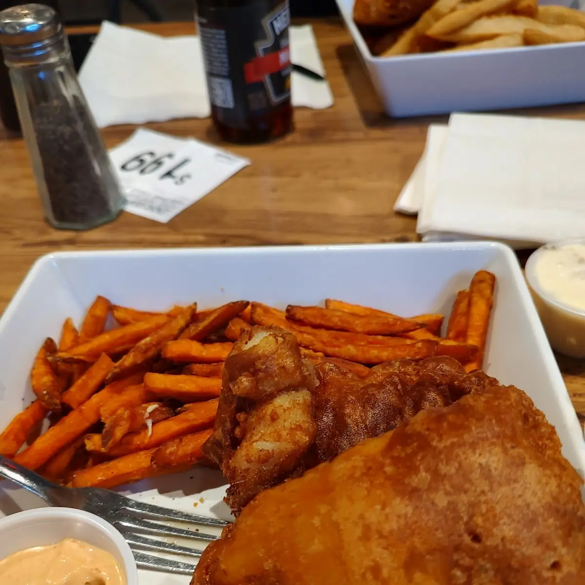 Fish and Sweet Potato Fries