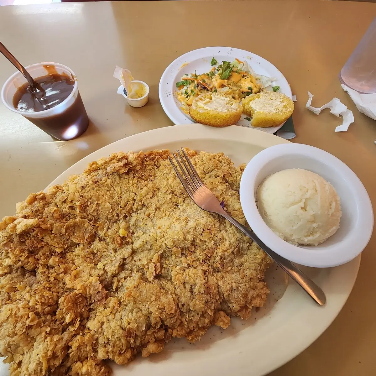 Chicken Fried Steak with Mashed Potatoes & Gravy
